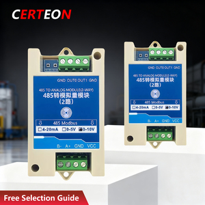 0-10V 0-5V 4-20mA Eingebettete Sekundärentwicklung Fabrikautomatisierung PLC RS485 Modbus Analog Ein Ausgangsmodul - Product Image 1