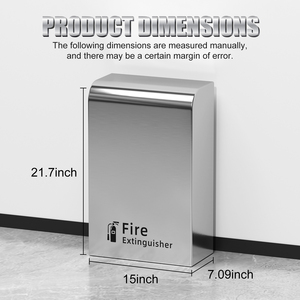 Armoire murale en acier inoxydable pour <span class=keywords><strong>extincteur</strong></span> de 10 lb, boîte métallique pour extincteurs de 5 lb et 10 lb - Product Image 4