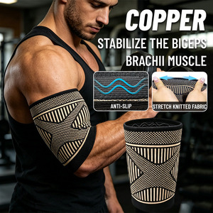 Manchon de compression réglable premium pour bras, support de poignet antidérapant pour athlètes, sportifs, basketball, fitness et entraînement - Product Image 4