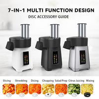 Hachoir Électrique Multifonctionnel pour Aliments, Salades, Légumes, Râpe à Fromage, Coupe-Légumes, Contrôle par Bouton, Vente en Gros