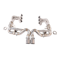 Colectores de escape de acero inoxidable SS304 de alto rendimiento + sistema completo Catback para Porsche 911 992 GT3, escape completo, instalación perfecta 1:1