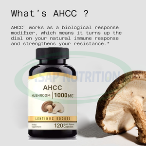 Marque privée Capsules d'extrait de champignon Lions Mane Shiitake Ahcc Supplément Ahcc Capsule - Product Image 5