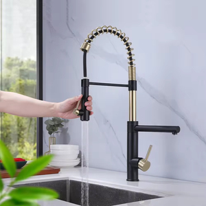 Kawal thiết kế mới 360 xoay hiện đại chìm tap boong gắn lạnh và nóng bếp Mixer vòi kéo ra sang trọng bếp Vòi - Product Image 2