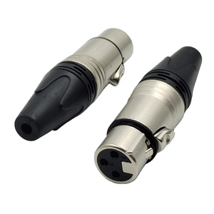 <span class=keywords><strong>Conector</strong></span> <span class=keywords><strong>XLR</strong></span> de 3 Pines Macho y Hembra, Contactos Niquelados, 3 Núcleos, Enchufe Macho y Hembra, Carcasa Metálica para Micrófono - Product Image 6