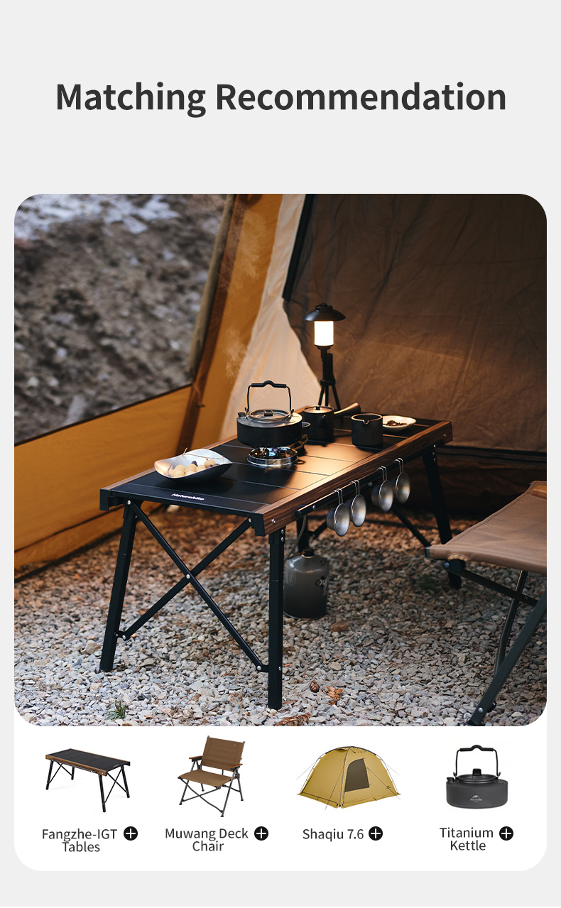Naturehikeアウトドアキッチン折りたたみキャンプIGTテーブル