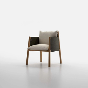 Ensemble de salle à manger d'extérieur moderne en teck pour hôtel, cour, villa et salle de sport - Chaises et table - Product Image 3