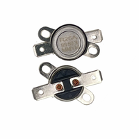 Termostato Bimetálico de Acero Inoxidable KSD301, Reinicio Manual/Automático, 26A, 55C, Interruptor de Control de Temperatura, 250VAC /TUV