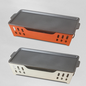 Fornello da Barbecue <span class=keywords><strong>antiaderente</strong></span> commerciale con spiedino caldo grigliato di agnello di pesce isolato piatti da forno a base di alcool solido - Product Image 5