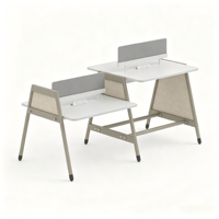 Sistema de Escritorios Modulares Ergonómicos para Oficina, de 2, 4 y 6 Plazas, para Mobiliario de Oficina Moderno