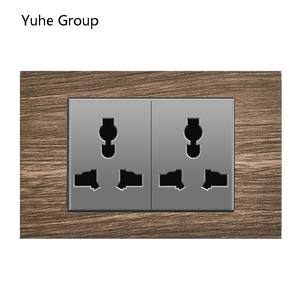 Interruptor de Pared American Standard 118 con Panel Táctil de 10A y 2 Botones, Enchufe con USB y Luz Indicadora, Diseño Moderno - Product Image 2