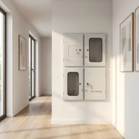 Boîtier de distribution électrique multi-positions 2/4 en plastique pour usage domestique, tableau électrique partagé pour couloir, IP30