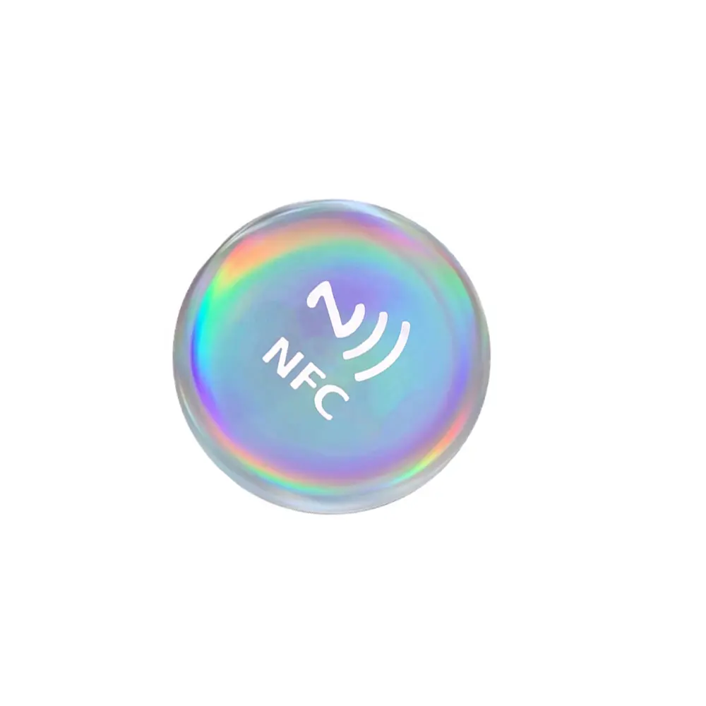 Etiquetas adhesivas ntag213 nfc para redes sociales personalizadas de fábrica