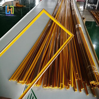 Strip dekoratif plastik PVC emas perak, Trim tepi bentuk U untuk Strip pelindung tepi bingkai foto