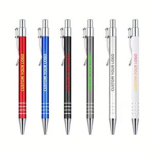 Bolígrafo Promocional de Metal de Lujo con Clip Personalizado, 0.5 mm, Multicolor, con Impresión del Nombre de la Empresa para Negocios - Product Image 1
