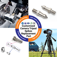 Pieds de remplacement pour trépied de caméra CNC de précision, en aluminium usiné, accessoires professionnels pour les pieds de caméra DSLR et de cinéma