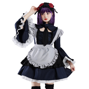 Disfraz de Cosplay de Maid de Yi Xiaoyi Kitagawa Kaimu para Mujer Adulta, Traje de Anime de Poliéster, Ropa de Disfraz, Origen Transfronterizo, Envío en 7 Días - Product Image 2