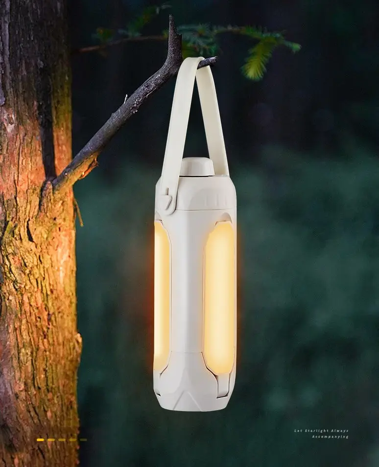 Neues Kleeblatt-Campinglicht tragbares faltbares Outdoor-Notfallzeltlicht Ladung Camping-Atmosphärenlicht