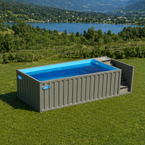 Piscina de Fibra de Vidrio de 4.5 Metros, Piscina Subterránea Preconstruida, Piscina Personalizada de Lujo con Borde Infinito - Product Image 4