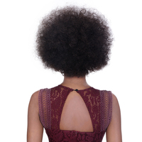 Vente en gros de perruque, bon marché, fait à la Machine, Bob, perruque 100% cheveux humains, Afro, cheveux courts crépus bouclés, perruques sans dentelle pour femmes noires