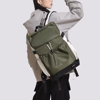 Nouveau sac à dos minimaliste Oxford uni respirant et polyvalent avec cordon de serrage, élégant, décontracté, pour voyage, unisexe, pour ordinateur portable