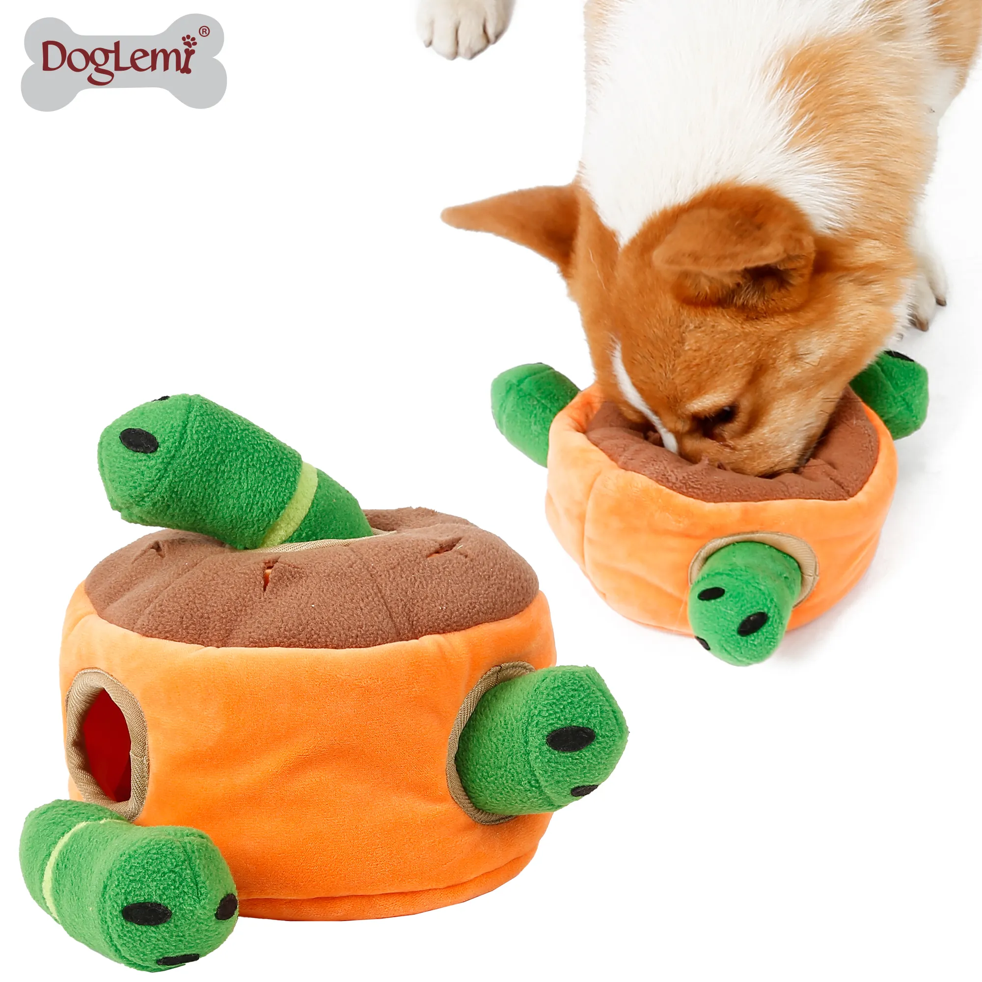 Nosework avcılık peluş interaktif köpek çiğnemek oyuncak gıda, IQ tedavi gıcırtılı snuffle eğitim oyuncaklar köpek
