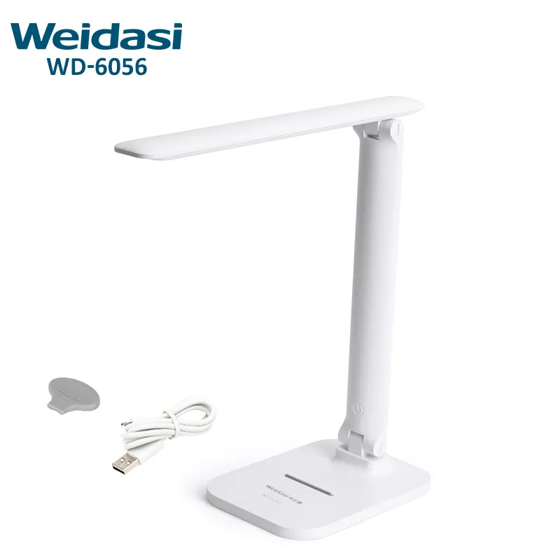 3 Color Adjust LED stepless dimming light folding charger light lamp with USB Port