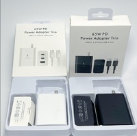Adaptateur de charge USB C PD 65W à 3 ports, prise UK US EU, charge rapide haute vitesse pour téléphone, tablette, ordinateur portable, pour Samsung Galaxy S22-S26