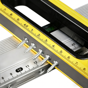 Regla de Nivel de Aluminio <span class=keywords><strong>150</strong></span>-1000mm, Herramienta de Medición Multifuncional Magnética Resistente, Barra de Nivel Magnética con Escala Reforzada, Nivel de Burbuja - Product Image 3