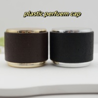 Bouchon de bouteille de parfum en bois personnalisable de haute qualité couvercle à vis en plastique ABS pour pulvérisateur bouchon de parfum noir