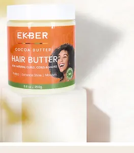 Best Selling Ekber Coconut Oil Grape Seed Natural Hair Butter Cream For Repair Hydrate Argan Oil Organic Hair Conditioner