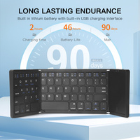 Keyboard Lipat Tipis Nirkabel BT Buatan Cina Dengan Touchpad untuk Tablet Windows Android Keyboard Mini Nirkabel Bt