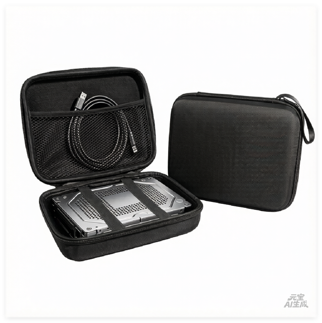 Large Capacity 3.5 Inch HDD Carrying Case EVA Shockproof Multi-Bay Hard Drive Storage Organizer Portable External Hard Disk Box