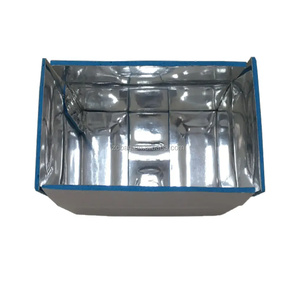 innovative recyclable aluminum foil cardboard cool insulation box for blueberry packaging carton