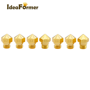 Piezas de impresora 3D <span class=keywords><strong>MK10</strong></span> /MK2 <span class=keywords><strong>boquilla</strong></span> de latón M7 tornillo 0,2/0,3/0,4/0,5/0,6/0,8/1,0mm para extrusora de 1,75mm cabezal de impresora Hotend - Product Image 2