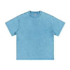 T-shirt vintage lavé à l'acide avec logo personnalisé T-shirt surdimensionné vierge poids lourd 270GSM 100% coton pour hommes - Product Image 5