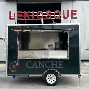 Carrito de catering callejero de moda | Camión de comida móvil pequeño con letreros personalizados y unidades de cocina personalizadas - Product Image 3