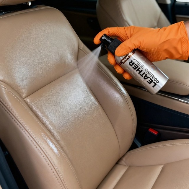 Leather Coating Spray nano formula 1 year protection car leather care spray matte look leather guard | By RANTIZ