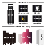 Logo personnalisé imprimé 26oz 36oz bouteille d'eau de sport isolée en acier inoxydable tasse de voiture portable 304 avec petite bouche gobelets