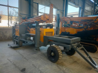 Forage de puits monté sur remorque de 300m Machine de forage rotative Rig Water Hole Machine Afrique du Sud