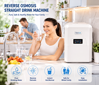 Système de filtration d'eau RO électrique 100 GPD avec réservoir métallique intégré, purificateur d'osmose inverse sans réservoir à 6 étapes pour la maison