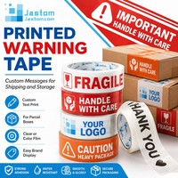 Cinta de Embalaje con Mensaje Personalizado Jastom, Película BOPP para Cajas de Envío y Almacenamiento