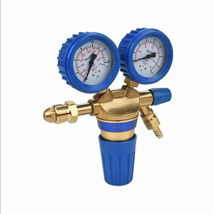 Manomètre à oxygène de style européen, manomètre à acétylène, manomètre à CO2, manomètre à argon, régulateur de pression, série 132 tout en cuivre italien - Product Image 2