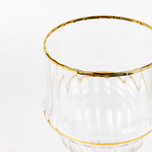 Crystal Glass Red Wine Glass Goblet Ribbed Stemware Glassware Art Deco <b>Vintage</b> <b>Coupe</b> Glasses <b>Champagne</b> Flute - Product Image 5