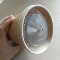 Xiamen couvercles en plastique transparent de haute qualité 90/98/116mm de diamètre Transparent plat PP jus soupe tasse couvre froid boire couvercles d'étanchéité