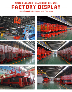 รถยกไฮดรอลิกไฟฟ้าแบบเคลื่อนที่ได้ด้วยตัวเอง ขนาด 6 ม. 8 ม. 10 ม. แบบกรรไกร พร้อมแทร็กตีนตะขาบ - Product Image 6