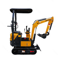 Mini-excavatrice compacte à chenilles, petite excavatrice de 1 tonne, mini-pelleuse EPA Kubota avec attache rapide hydraulique, livraison gratuite