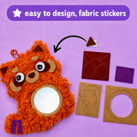 Kit de loisirs créatifs DIY en peluche pour animaux (Hibou, Raton laveur, Dinosaure, Ours, Lapin) – Breloques de sac et pendentifs faits main pour filles – Vente en gros
