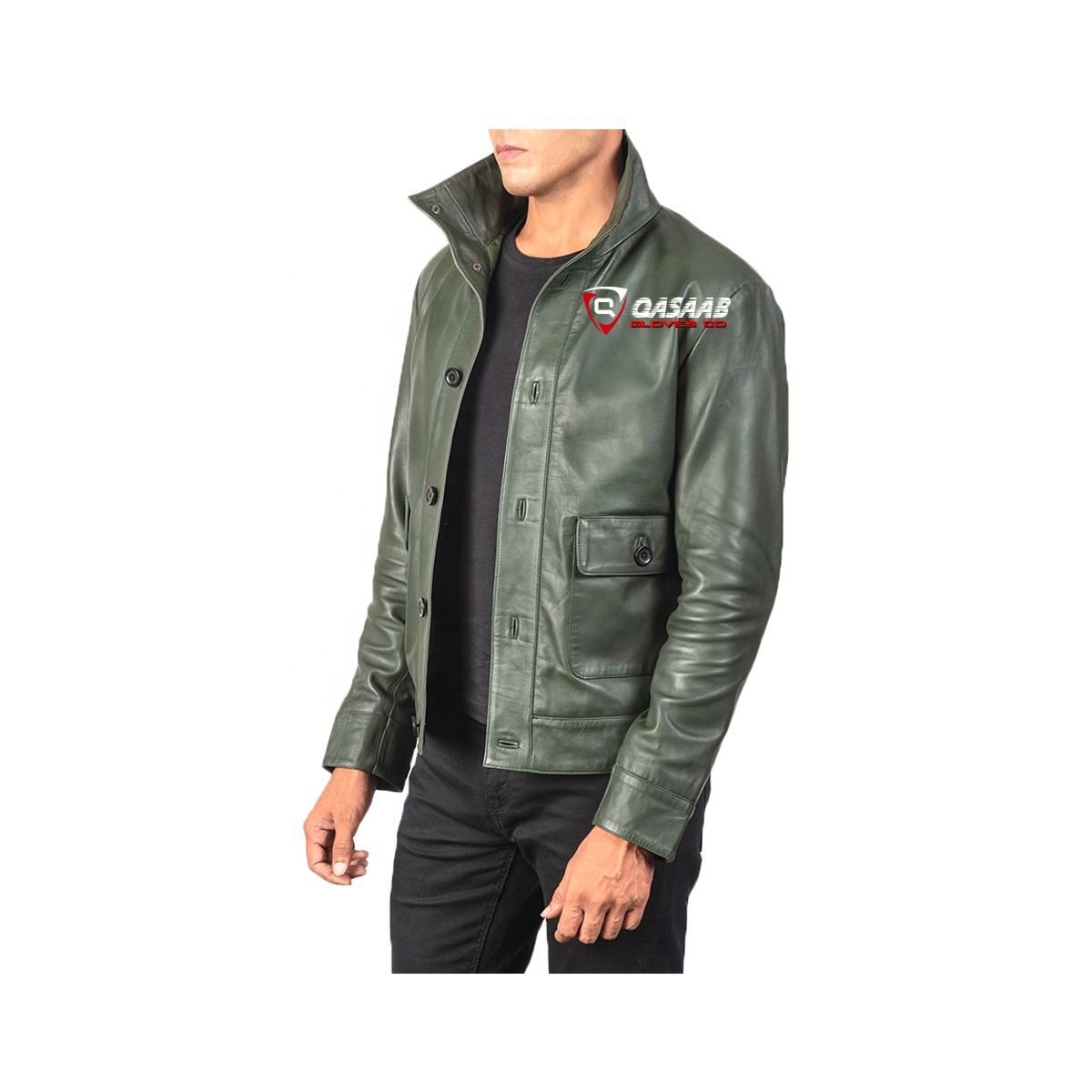 Chaqueta de cuero para hombre de otoño e invierno, chaqueta