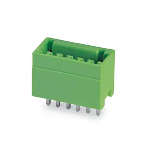 Conector macho de 6P, FPM0.5-06-250-00, verde, 2,5 MM, aguja de paso, bloque de terminales PCB MCV 0,5/ 6-G-2,5