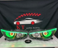 Phares de voiture RGB pour Infiniti Q50, phares LED en forme de lune, yeux de démon, phares modifiés d'origine